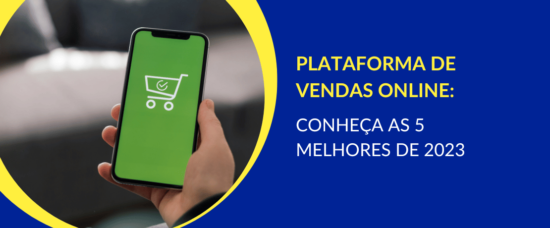 Imagem mostra tele de smartphone com fundo verde e desenho de um carrinho de compras em branco
